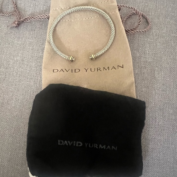 David Yurman Cable Bracelet Sliver/ Gold - Picture 3 of 4